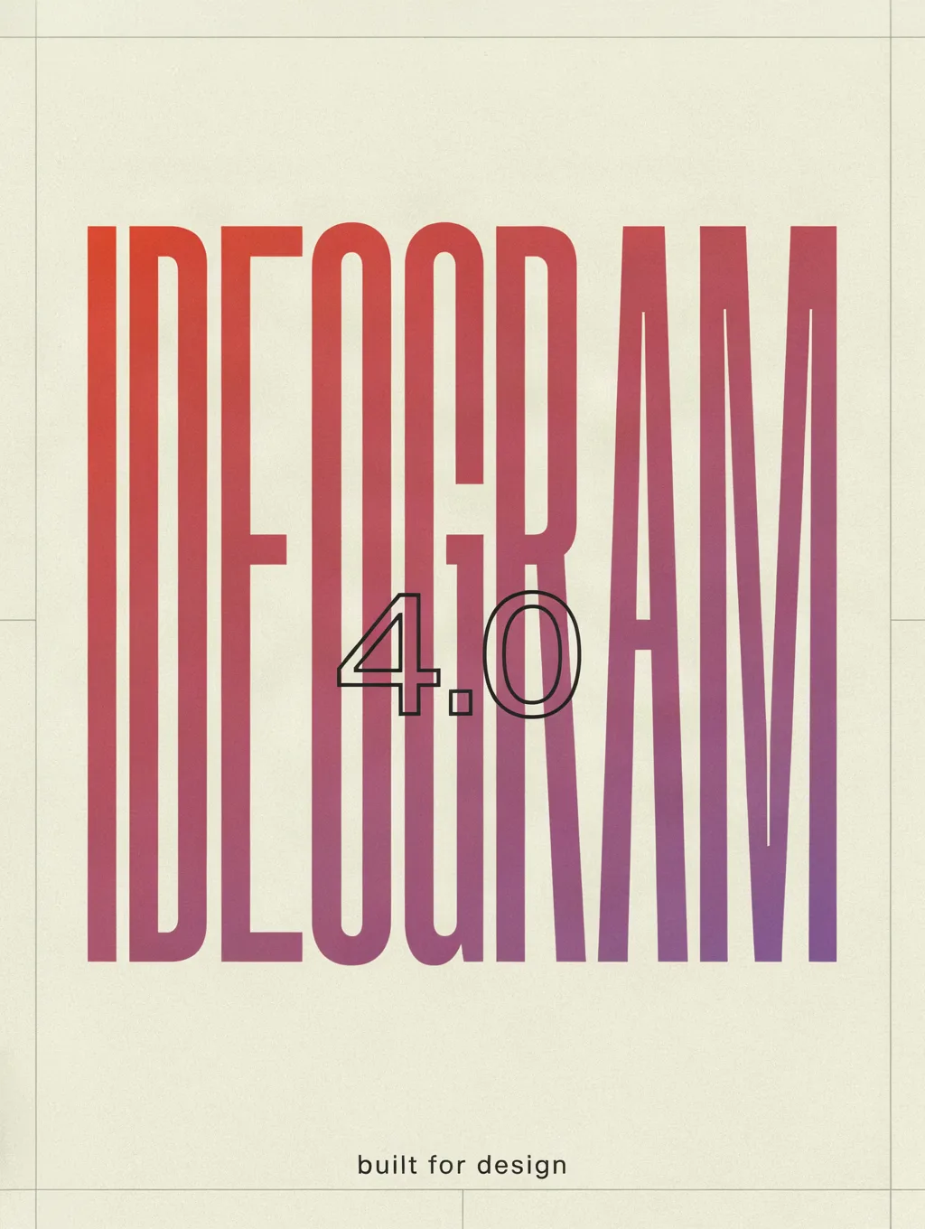 Ideogram 4.0 self-portrait, typographic poster