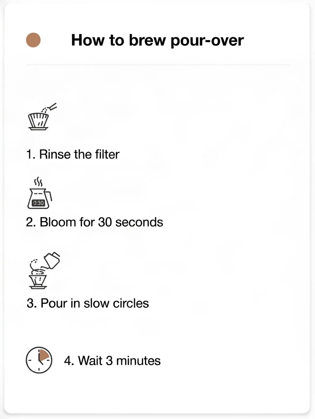 Ideogram 4.0 result for the infographic with steps prompt