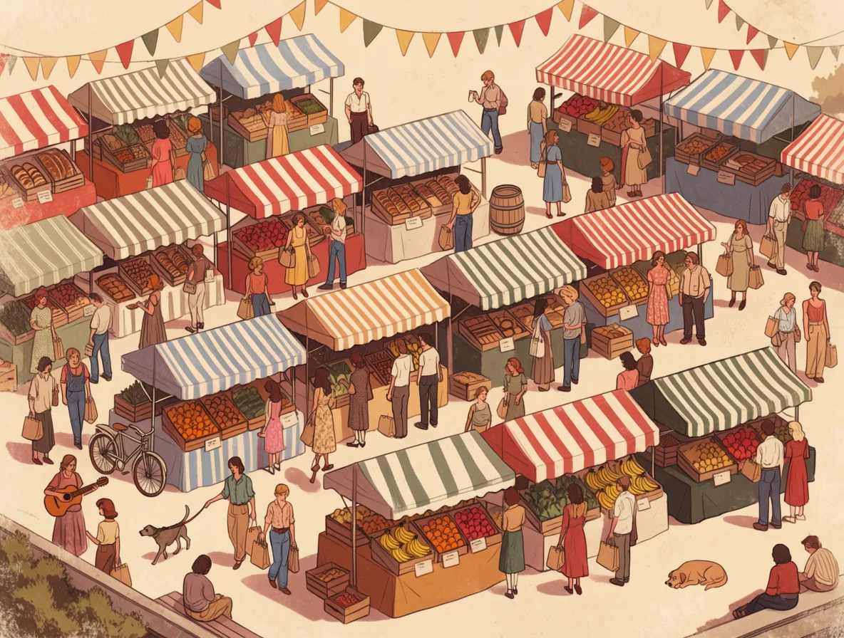 Krea 2 Large result for the busy scene prompt