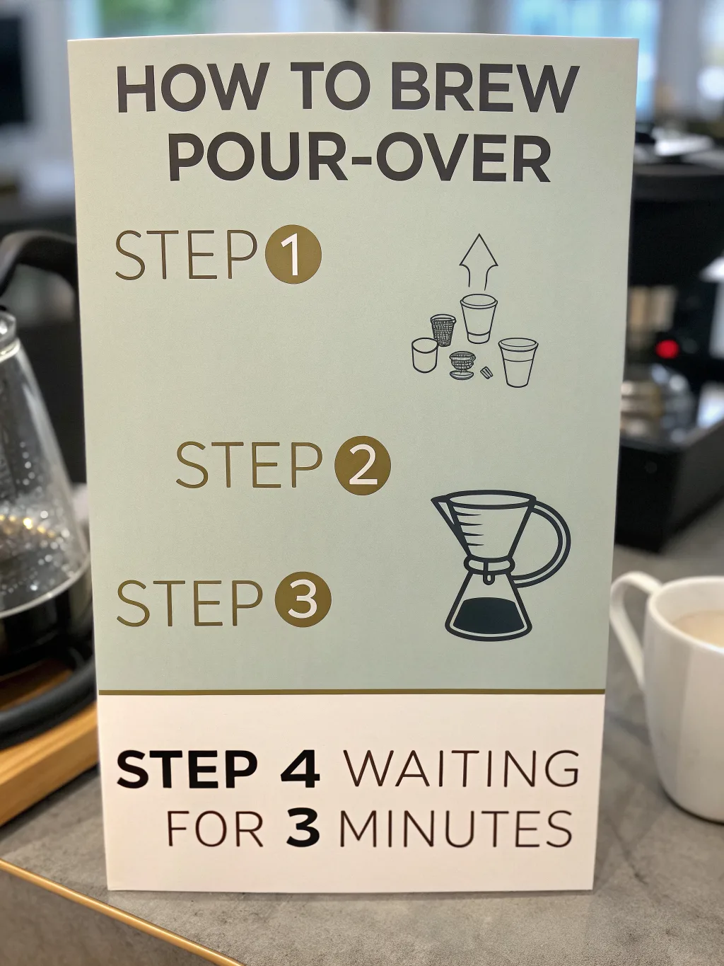Recraft V3 result for the infographic with steps prompt